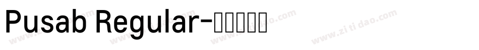 Pusab Regular字体转换